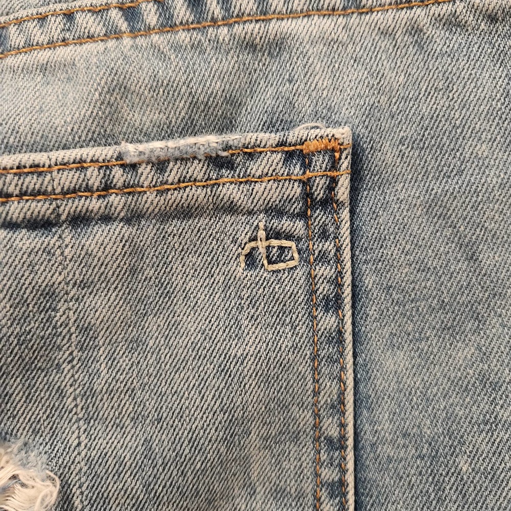 Rag & Bone Womens Distressed Cut Off Raw Hem Denim Jean Shorts Size 26 - Picture 5 of 7